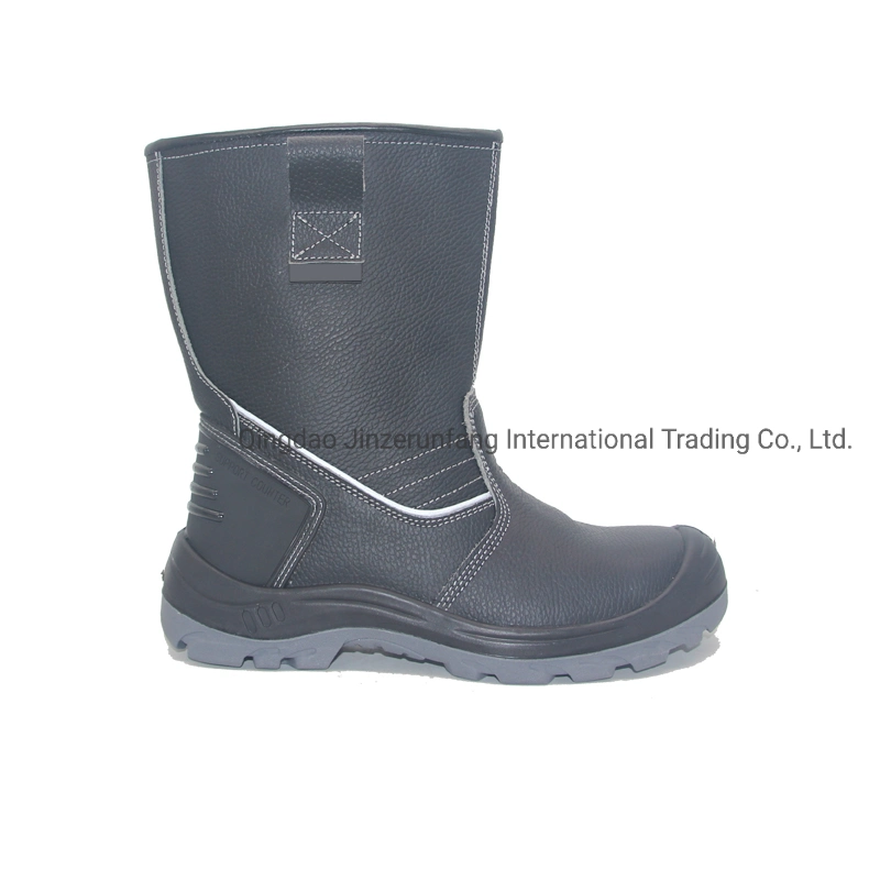 Hot Sale High Cut Leather Injection PU Sole Steel Toe Cap Safety Boots Work Safety Shoes