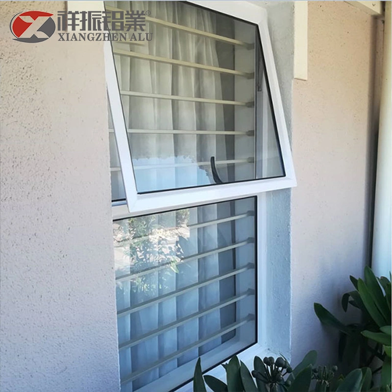 África armazón de aluminio Aluminio negro corte térmico de aluminio doble acristalamiento de Casement Ventana auto limpieza