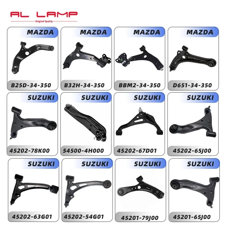 Auto Rear Front Lower Upper Control Arm Suspension Control Arms for KIA Nissan Hyundai Mazda Toyota Ford Mitsubishi Suzuki Honda