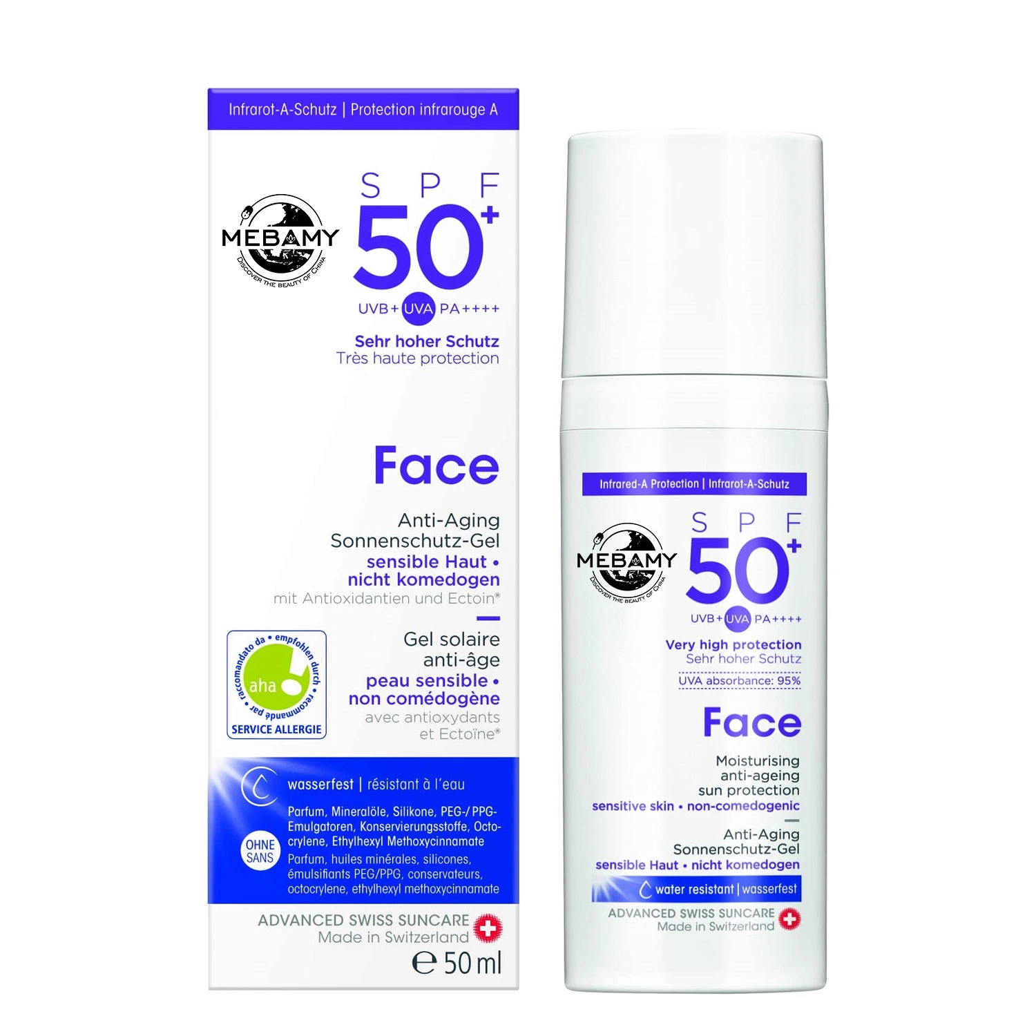 Echte Großhandel/Lieferant Private Label Whitening erfrischende Feuchtigkeitsspendende SPF50 + Anti-UV-Sonnencreme