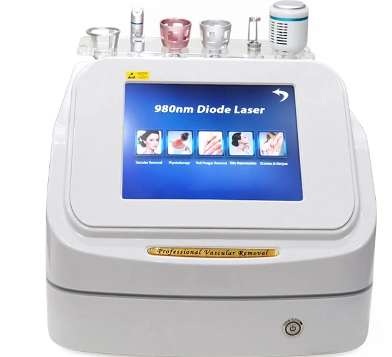 خصم 30% على الليزر 980nm Laser Machine Treatment Diode Laser Machine ممحاة آلة التلقيح ممحاة شفط الالتصاق وعائي ليزر عنكبوت إزالة الفريكوز الأوردة