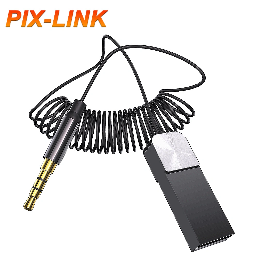 Aluminum Alloy 3.5mm Audio Aux Bt5.0 Car Wireless Music USB Bluetooths Receiver