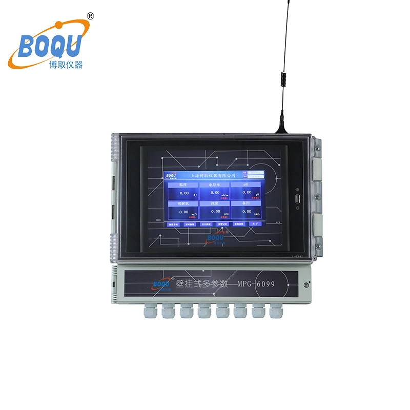 Boqu Mpg-6099 Measuring pH/Ec/Do/Ammonia for Water/Sewage Treatment Plant System Online Digital Multi-Parameters Analyzer