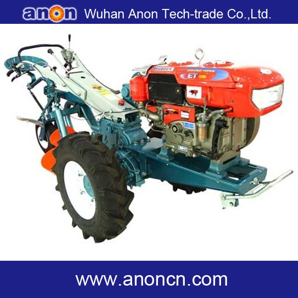 Anon Hot Selling 15HP 18HP 20HP Two Wheel Tractor Agricultural Tractor Mini Tractor Hand Walking Tractor