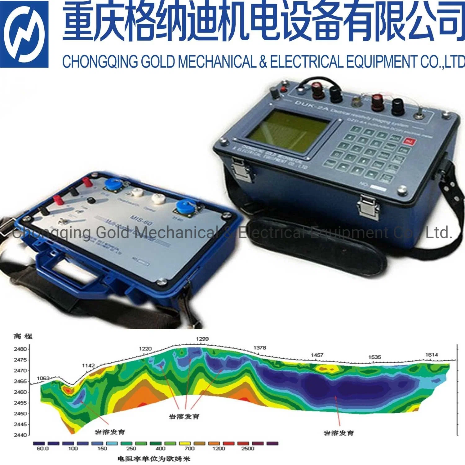 Geophysical Multi-Channel Resistivity Imaging Electrical Resistivity Tomograph for Groundwater Exploration Water Finder Geo Resistivity Meter Price