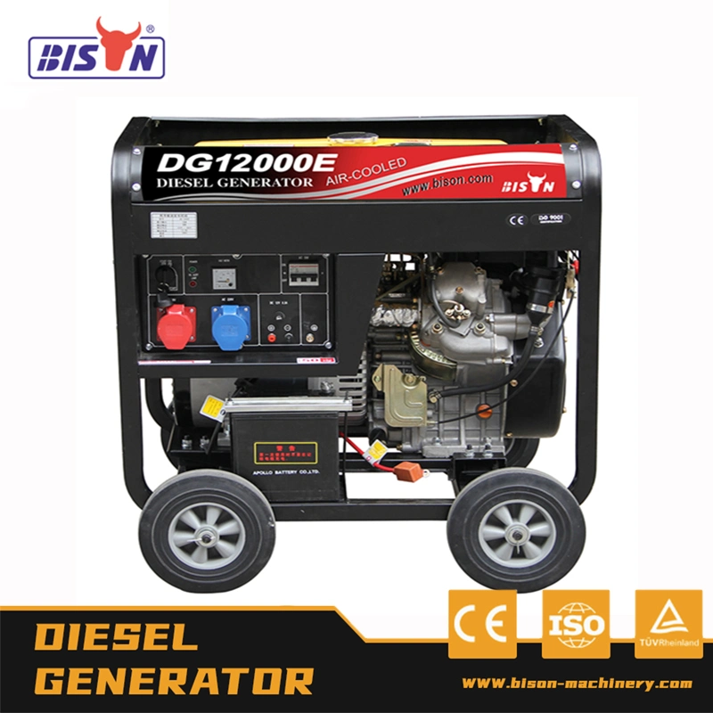 Générateur diesel bison 10 kw 1500 tr/min triphasé 48 V c.c. trois Phase 10kVA Prix Générateur d'alimentation 380V 220V démarrage automatique