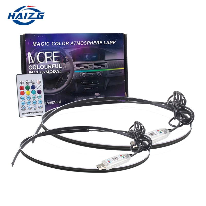 Haizg 12V RGB LED-Streifen Lichter Auto Flexible LED Ambient Beleuchtungszubehör