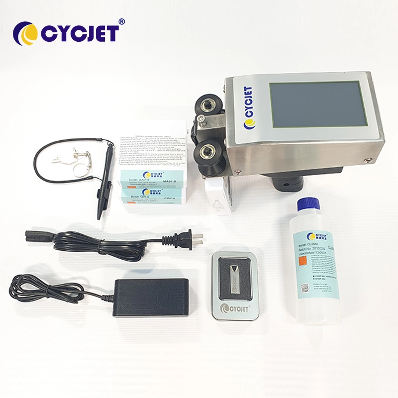 Cycjet High-Resolution Handheld Inkjet Printer for Carton Wood Steel Pipe Plastic Bag