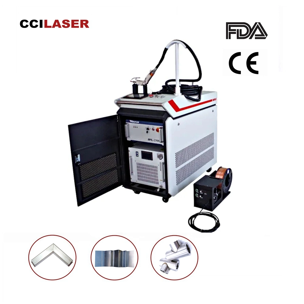 Equipo de soldadura láser de moldes de aluminio, máquina portátil de soldadura láser de fibra metálica de mano de 1000 W, precio de 3000 W con máquina de soldad