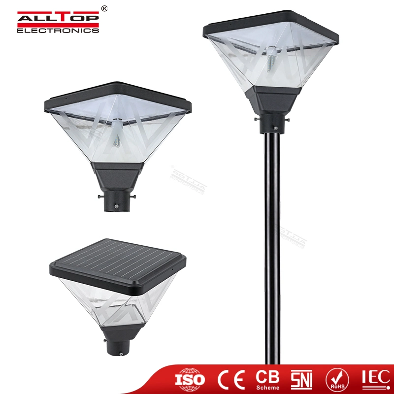 Alltop o alto desempenho o alumínio 20W IP65 Rua Impermeável Lawn levou a Solar jardim exterior Light