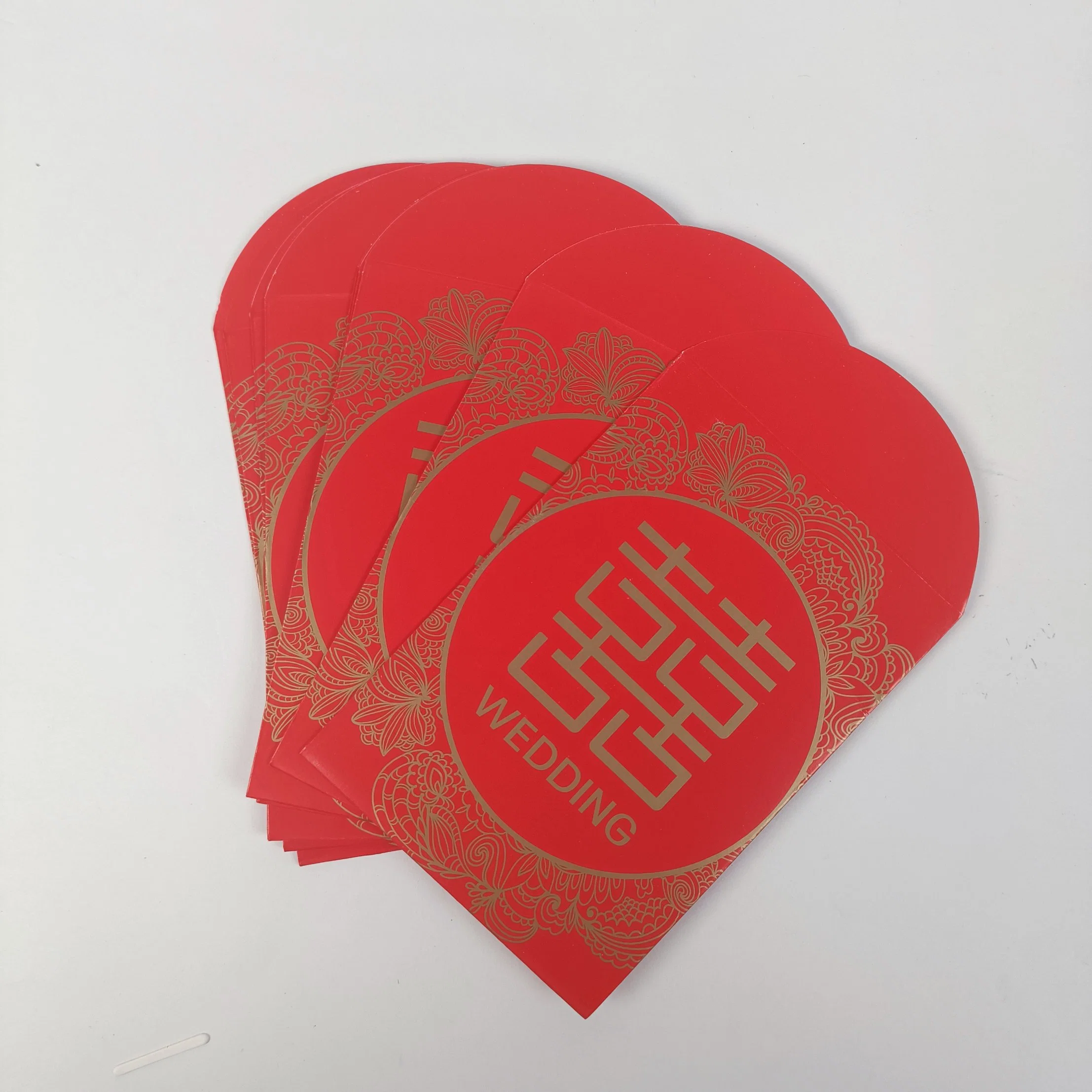 Personnalisez l'enveloppe rouge chinoise pour les invitations de mariage