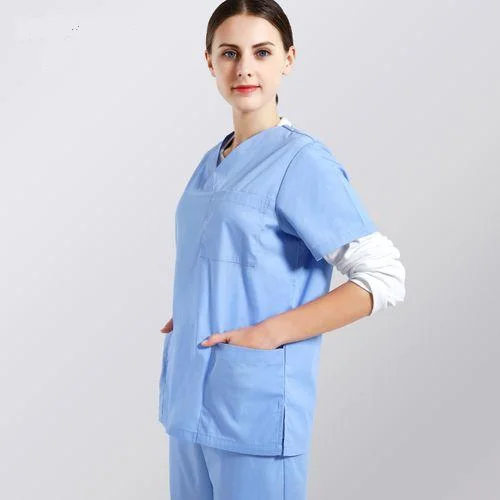 Medical Scrubs Reusable Split Suit for Nurse and Doctor Work Uniform