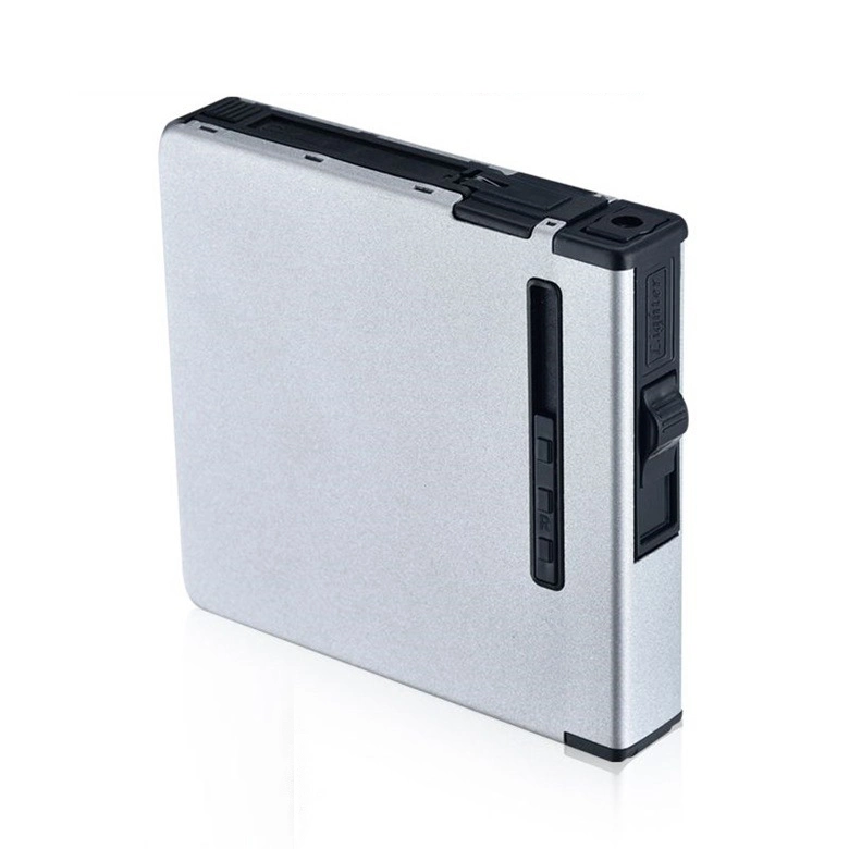 Onuoss Wholesale/Supplier Cigarette Case with Lighter Case Box with USB Lighter Case Metal