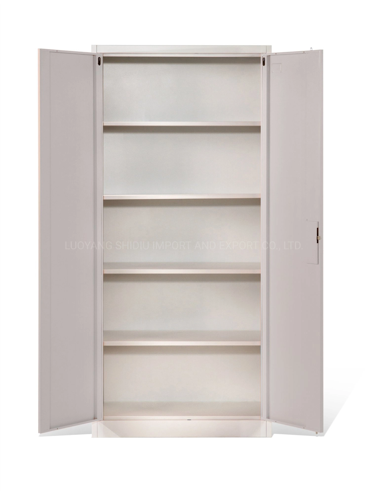 Kd Office Metal Cupboard Full Height 2 Door Steel File Cabinets Furniture with Adjustable Shelves