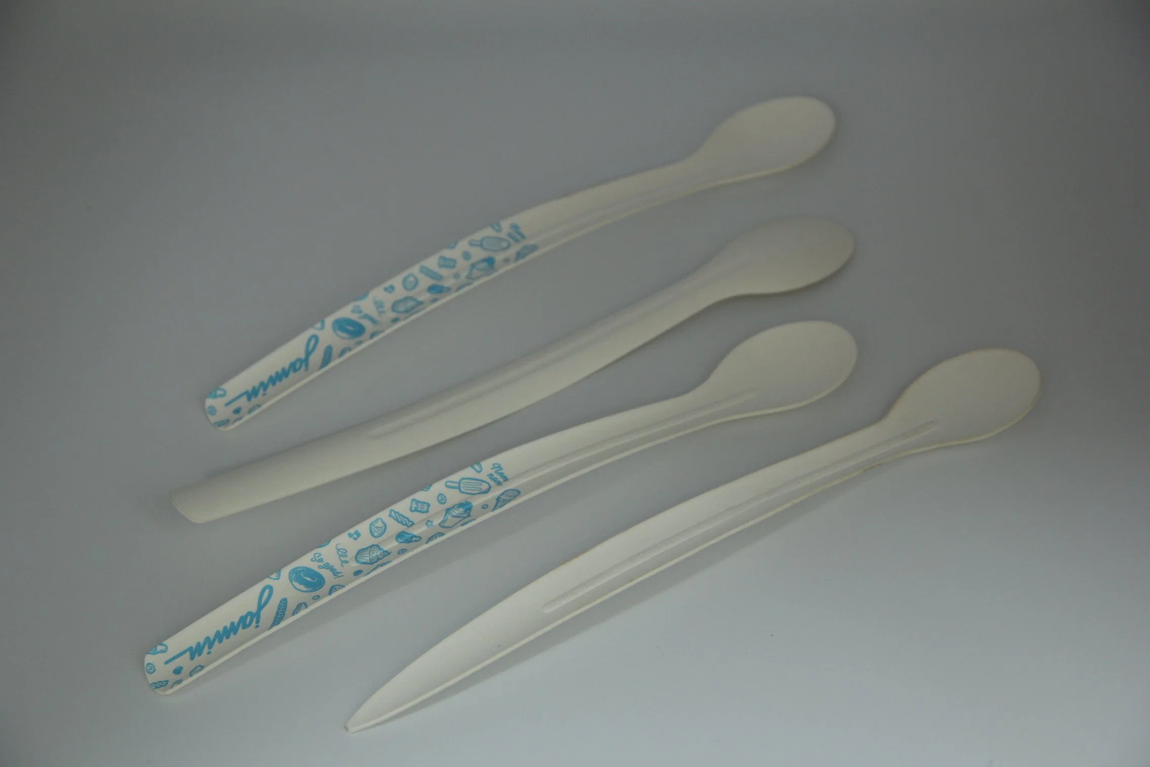 Wholesale/Supplier Dessert Teak Paper Spoons Disposable Mini Paper Baby Spoon and Fork