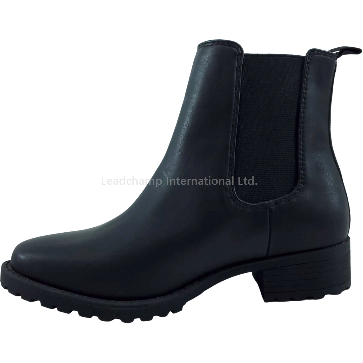 Lady Ankle Boot Elastic Band Slip-on Boots Comfortable Chelsea Boots