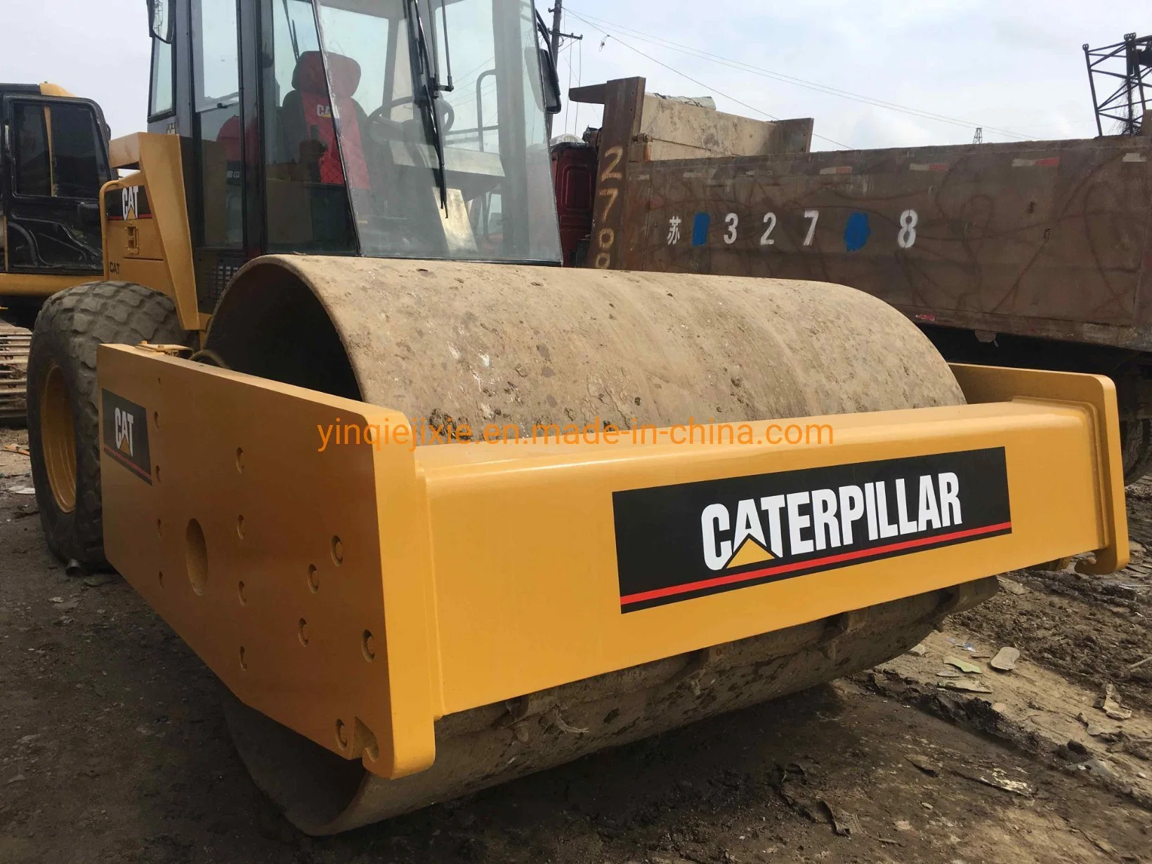 Utilizado Cat CS-533 Carretera vibratorio de segunda mano/RODILLO rodillo tambor solo Caterpillar CS533 para la venta