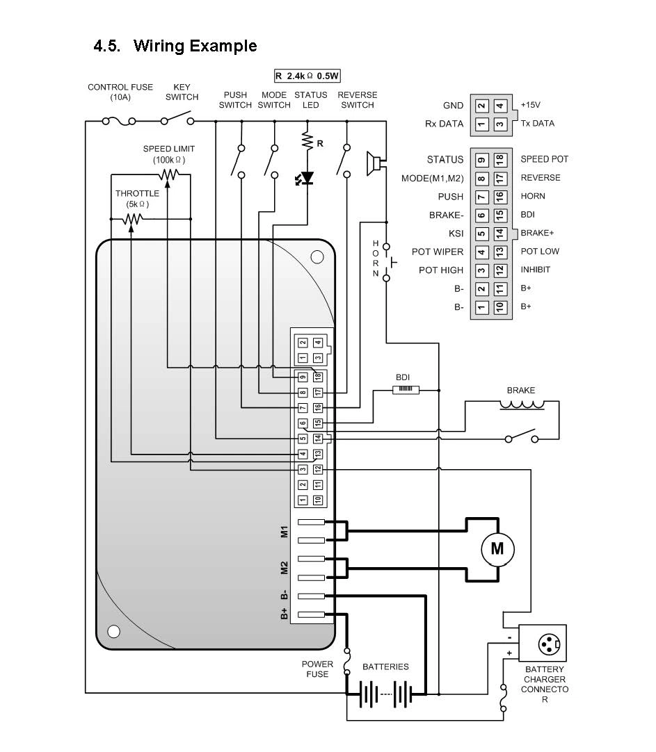 24V 300W controlador de controlador de velocidad de motor de imán permanente cepillado activado Eje de desplazamiento de scooter