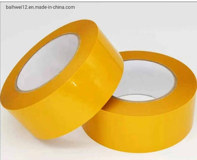 50mm Yellow Color Self Adhesive BOPP Carton Packing Tape