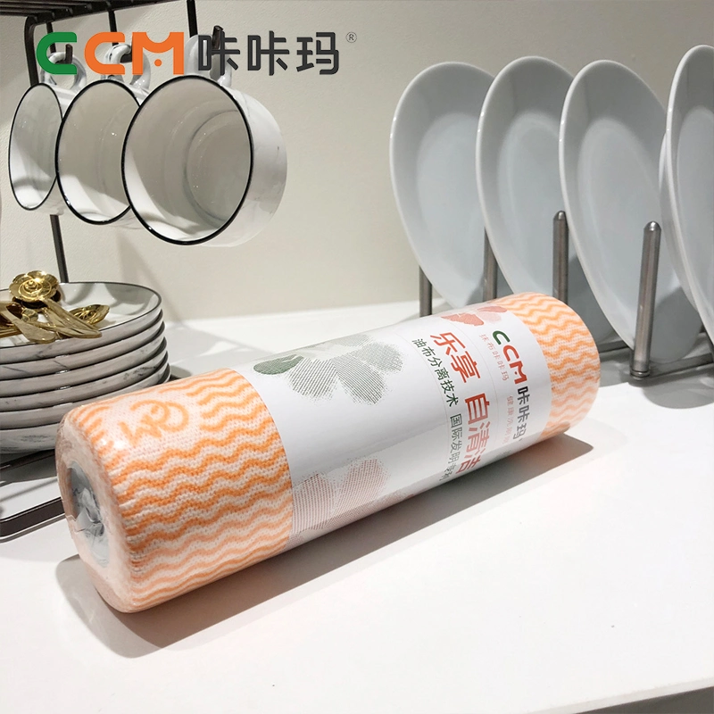 Factory Supply Eco Friendly Reusable Household Spunlace Nonwoven Fabric Disposable Kitchen Cleaning Cloths