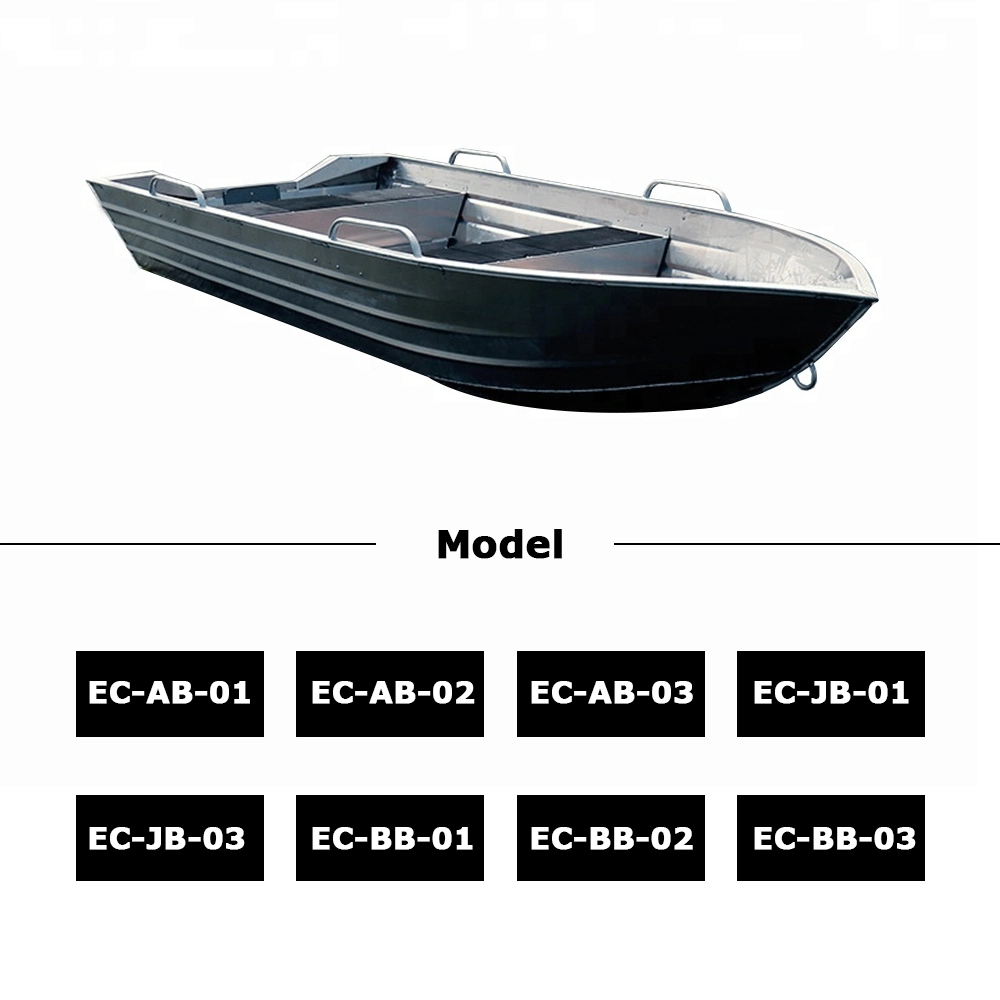 Totalmente soldado Kinocean 14ft de grado marino barco de pesca de aluminio (10M, 11m, 12m, 14m, 16m, 17ft)