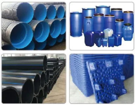 Plastic Pellets Polymer Recycled HDPE PE100 PE80 Corrugated Pipe Material for Pipes