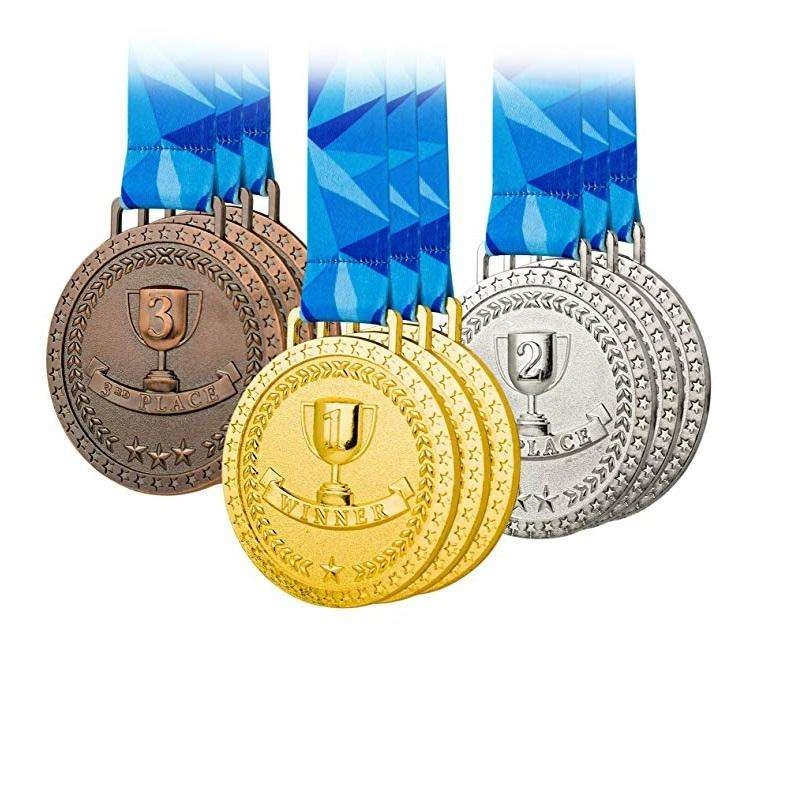 Original Factory Jianxin Crafts Wholesale/Supplier Custom Badminton Singing World Table Tennis Championships Badminton Pure Copper Metal Karatemedals