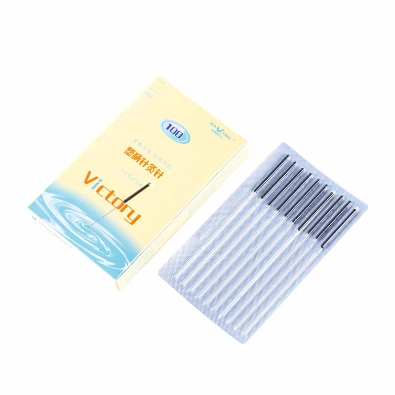 Sterile Acupuncture Needle with Conductive Plastic Handle ISO13485