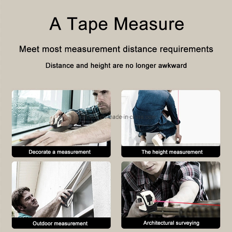 2 in 1 40m+5m Digital Laser Distance Meter with Tape