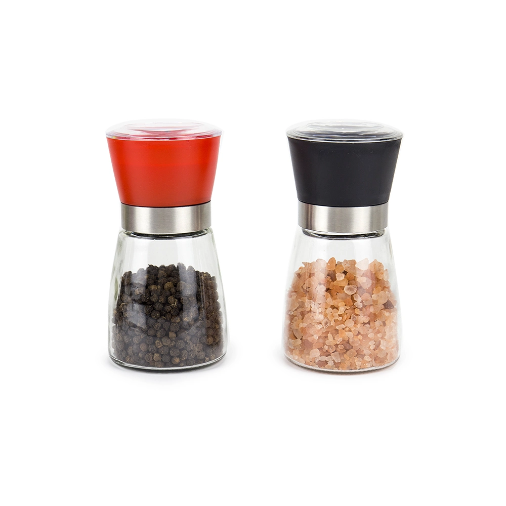 If New Design LFGB Hand Shaker Colorful 160ml Salt and Pepper Spice Grinder Set