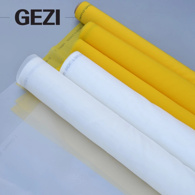 Custom Monofilament Plain Weave Polyester Silk Bolting Cloth Polyester Roll Screen Printing Mesh Silk Fabric