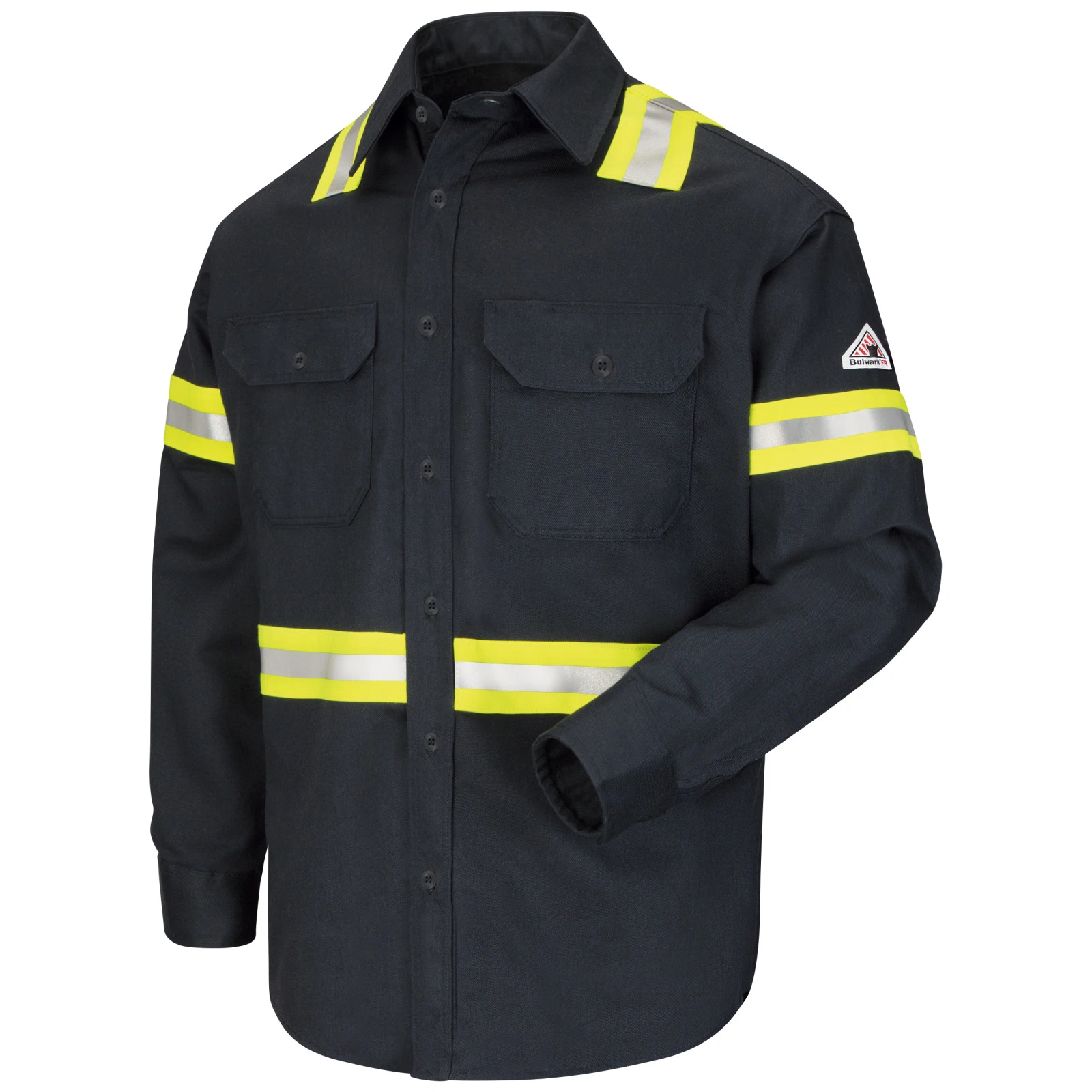 Customized Long-Sleeved High-Visibility Flame Resistant Safety Workwear Shirt