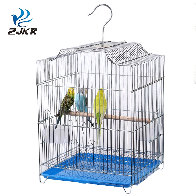 Tc4303-B Electroplating Stainless Steel Super Large Bird Cages with Stand for Parrots