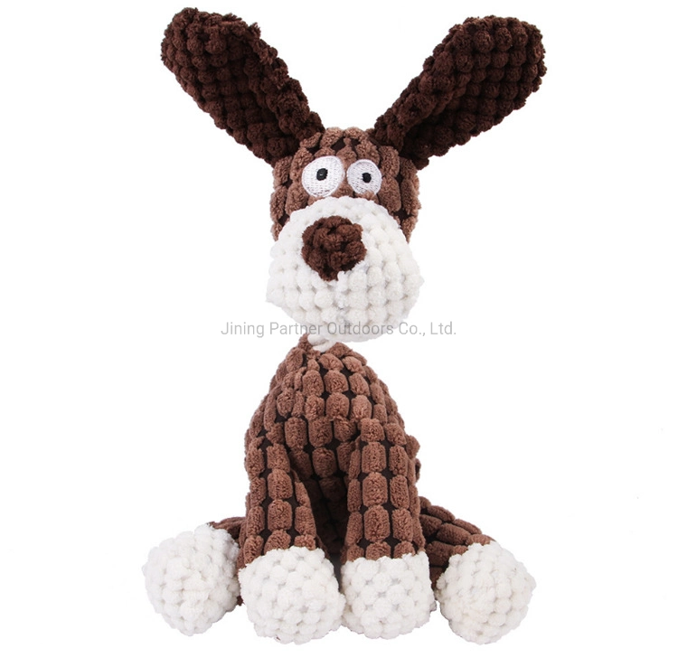 Novo design engraçado cão de estimação a formação de moagem Dog Interactive soando burro recheadas macio Plush mastigar limpeza dos dentes Brinquedos Doll