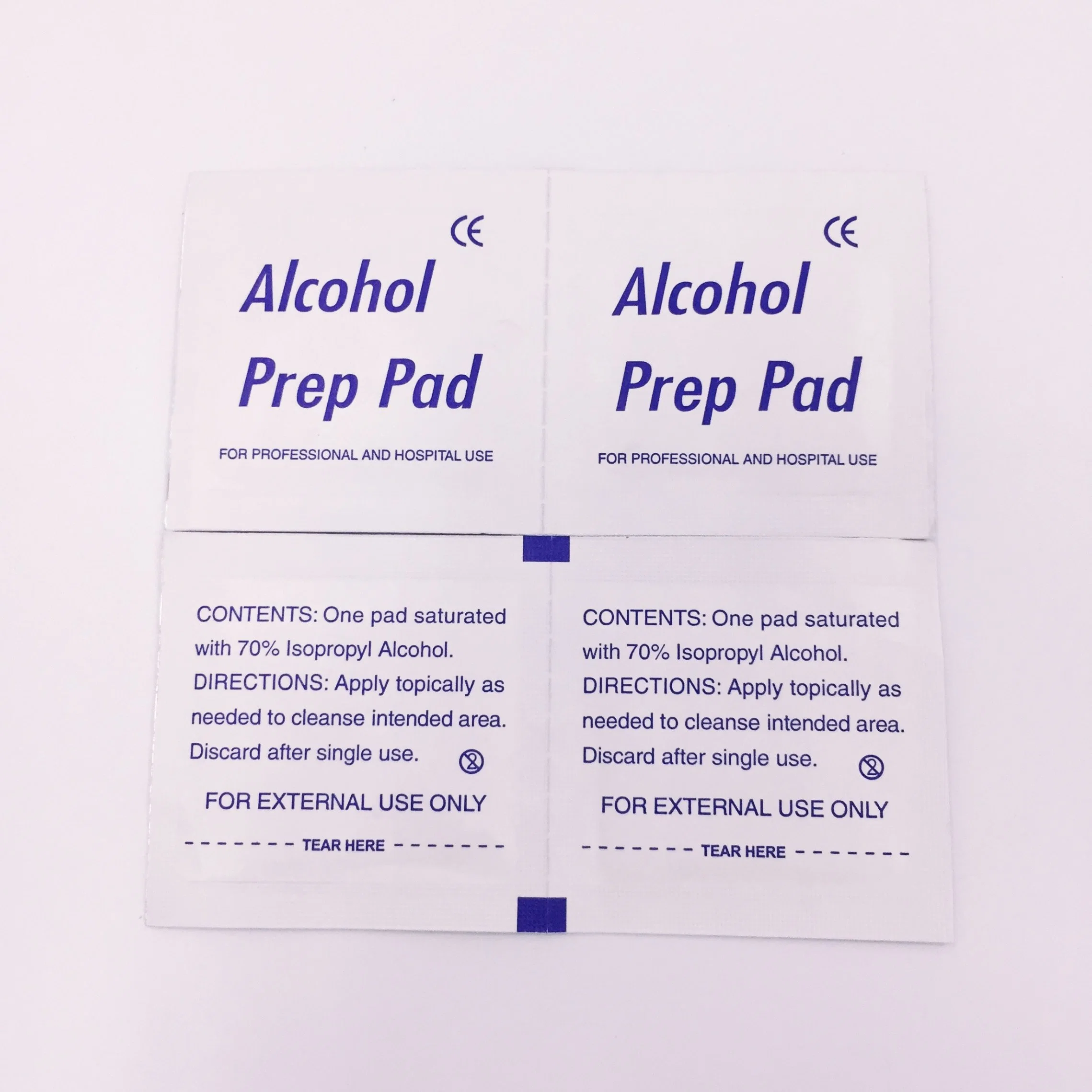 Saturated with 70% Isopropyl Alcohol Prep Pad/Swabs Sterile Pad