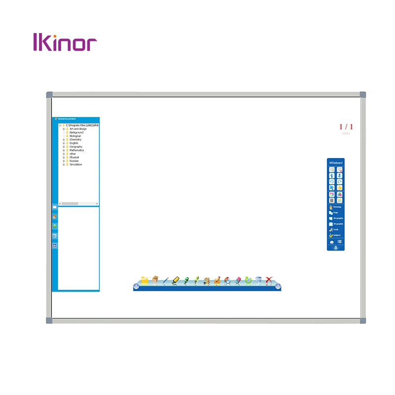 Iwb OEM de aluminio de nido de abeja de la pantalla digital táctil infrarrojos SMART Board Pizarra Interactiva