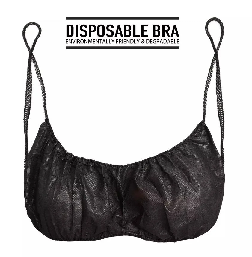 Disposable Bra and Bikini Thong Panties Set for Women