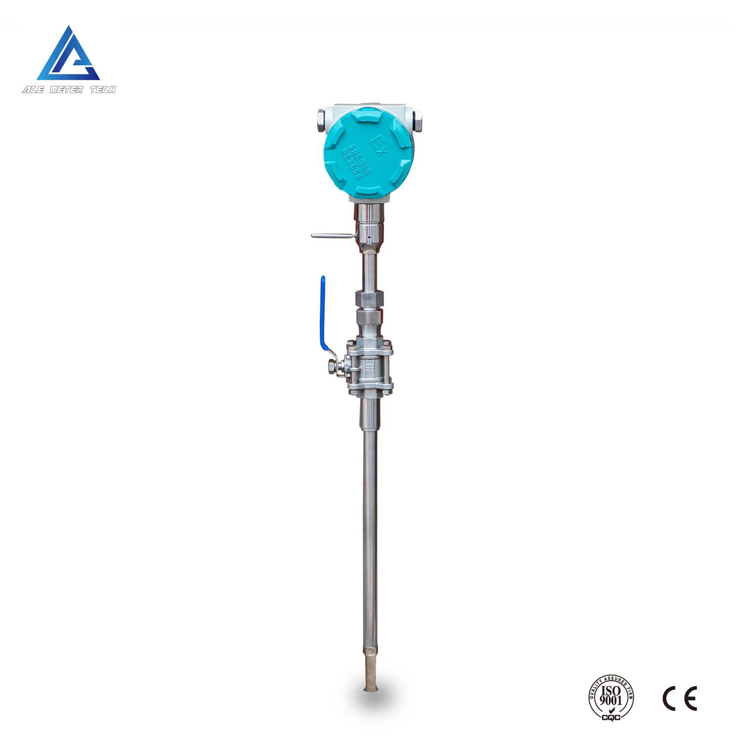 ANSI Flange Thermal Gas Flowmeter Gas Mass Flow Meter for Compress Air