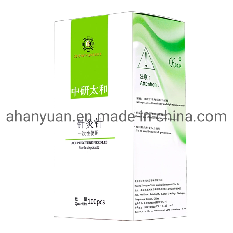 Zhongyan Taihe Acupuncture Treatment Single Use Healing Intradermal Sterile Painless Disposable Medical Acupuncture Needles 100PCS/Box