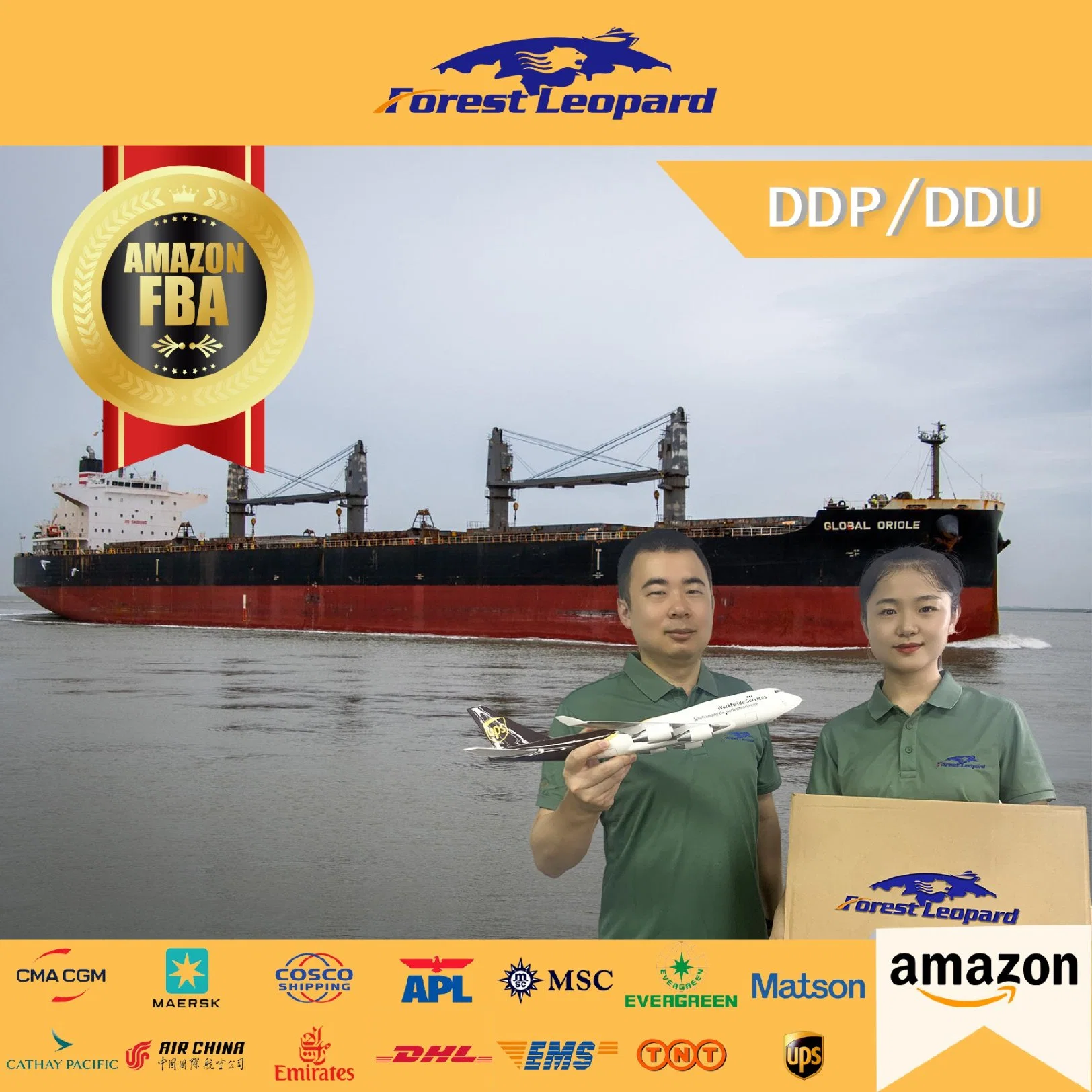 Expedição de cargas profissionais para o Mar de Despachante Zhongshan para a Alemanha UE DDP LCL Amazon FBA