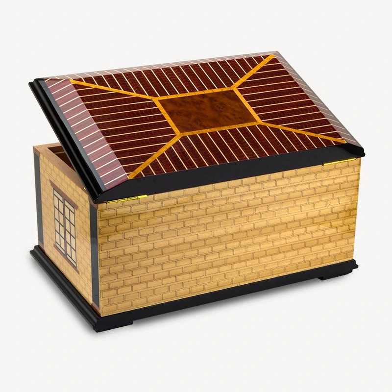 Luxurious Cuban Billon Art Cedar Wood Cigar Humidor Box