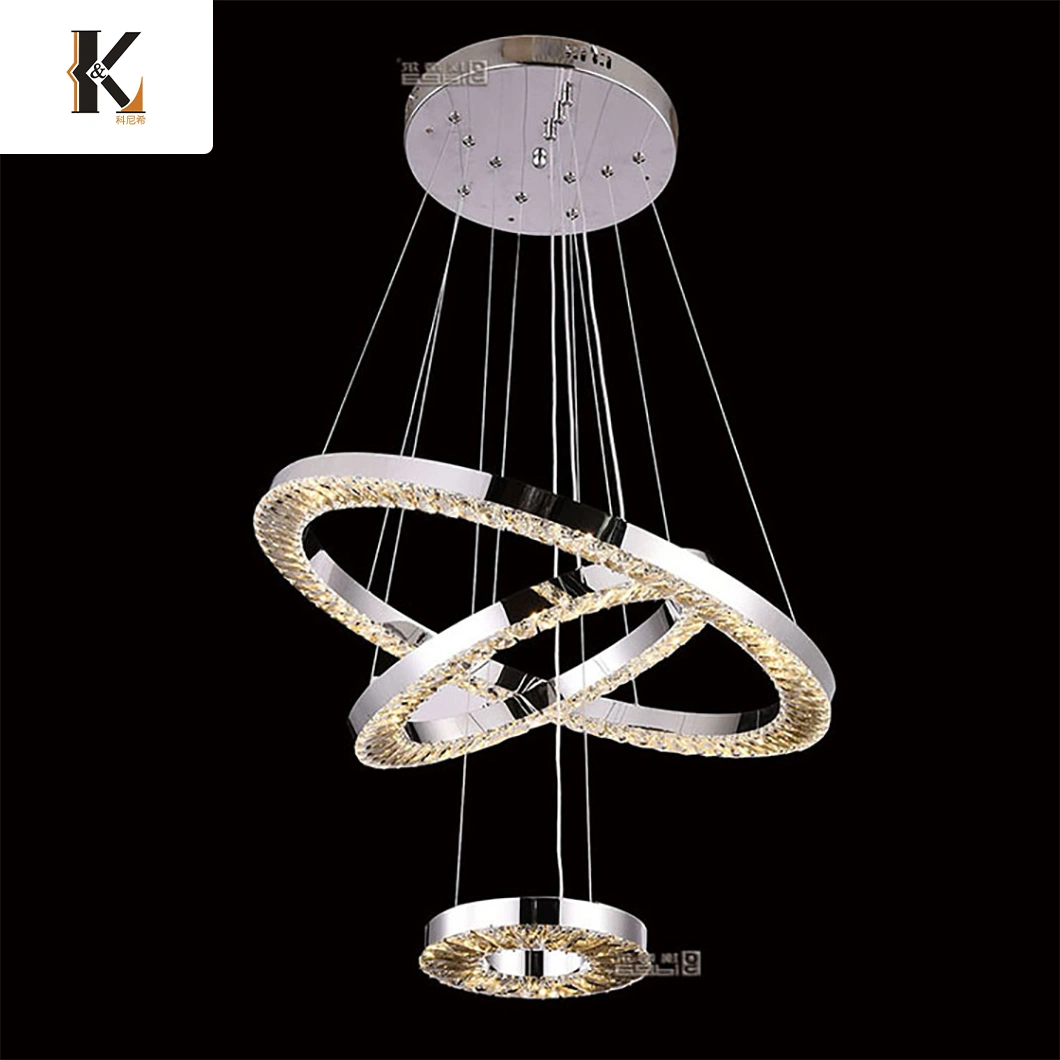 Konig Lighting China Wood and Crystal Chandelier Manufacturer Indoor Ceiling Hanging Lamps Crystal Chandelier Duplex Building Large Living Crystal Chandelier