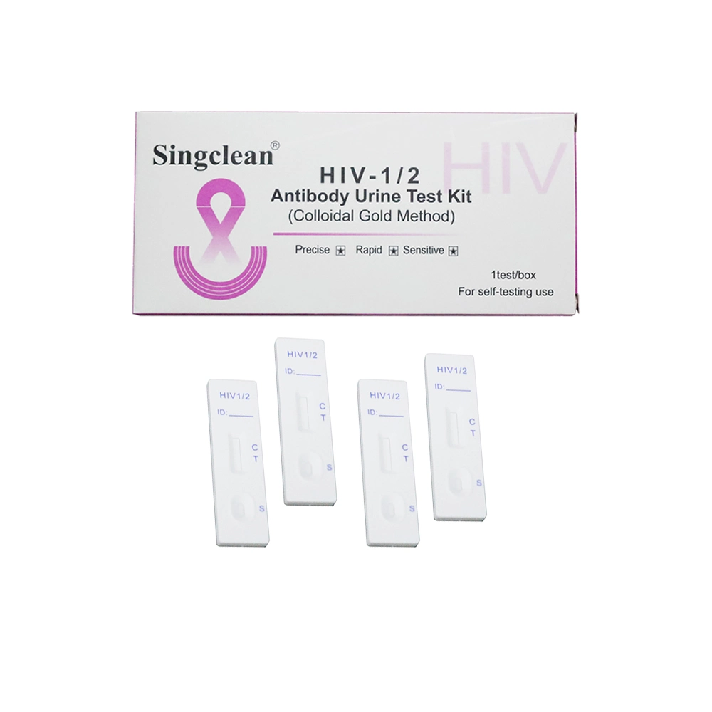 Singclean Wholesale/Supplier CE Approved High Sensitivity Multi-Specification Rapid Diagnostic Ivd Hospital Equipment Urine Reagent Human Immunodeficiency Virus Test