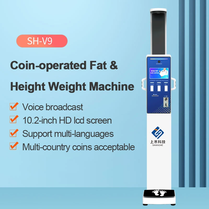 Coin-Operated Automatic Body Fat Measurement for Nutrition Centers and Gyms