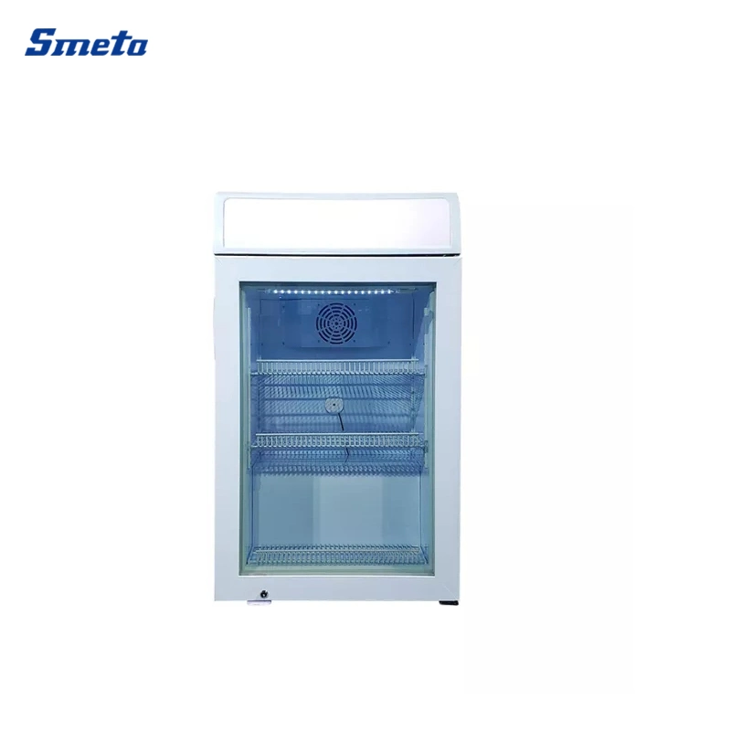 Smeta 98L Glass Door Freezer Commercial Ice Cream Counter Top Display