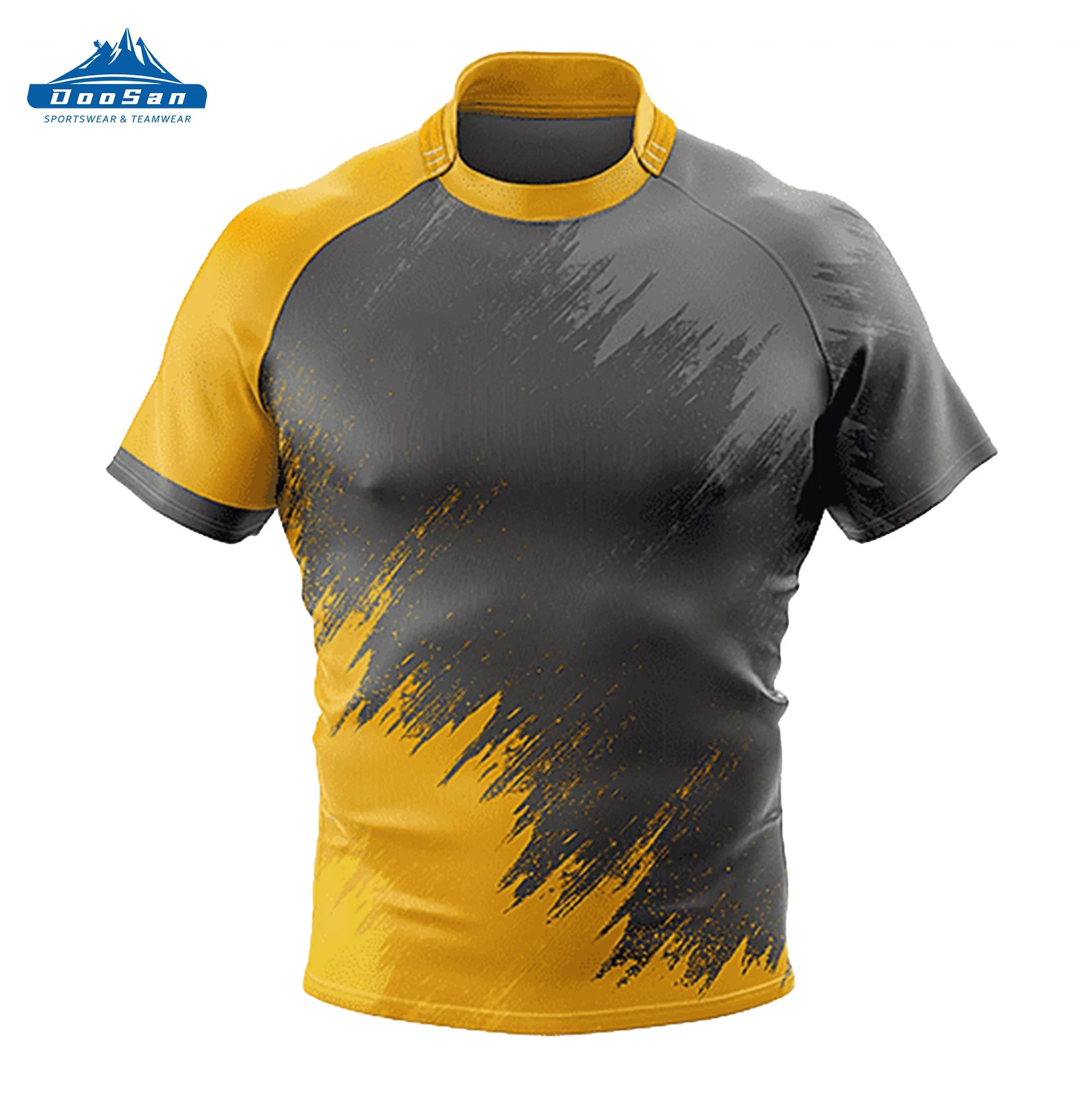 Ropa deportiva personalizada 100% poliéster sublimación Custom Camiseta Rugby Rugby Jersey personalizado