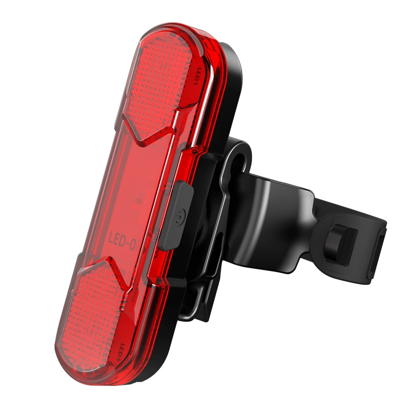 360 Degree Rotating Bicycle Tail Lamp USB Rechargeable Taillight Bicycle LED Laser Polyline Tail Light