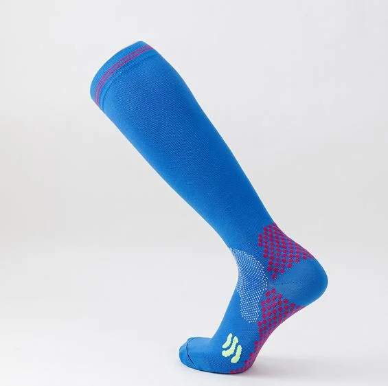 Custom OEM Logo Long Sleeve Nylon Unisex Men Cycling Sports Football Compression Socks