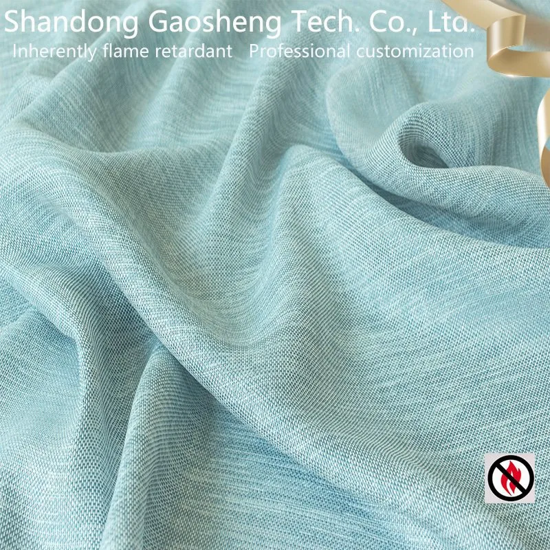 Exquisite Structure Light and Soft Flame Retardant Linen Like Upholstery Fabric