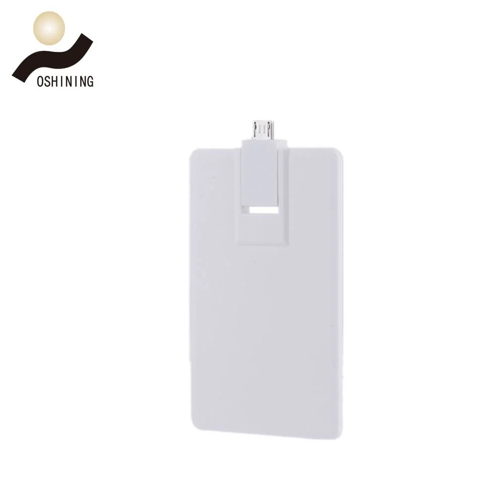 Customized Plastic OTG Type-C Credit Card USB Memory Drive 2.0 3.0